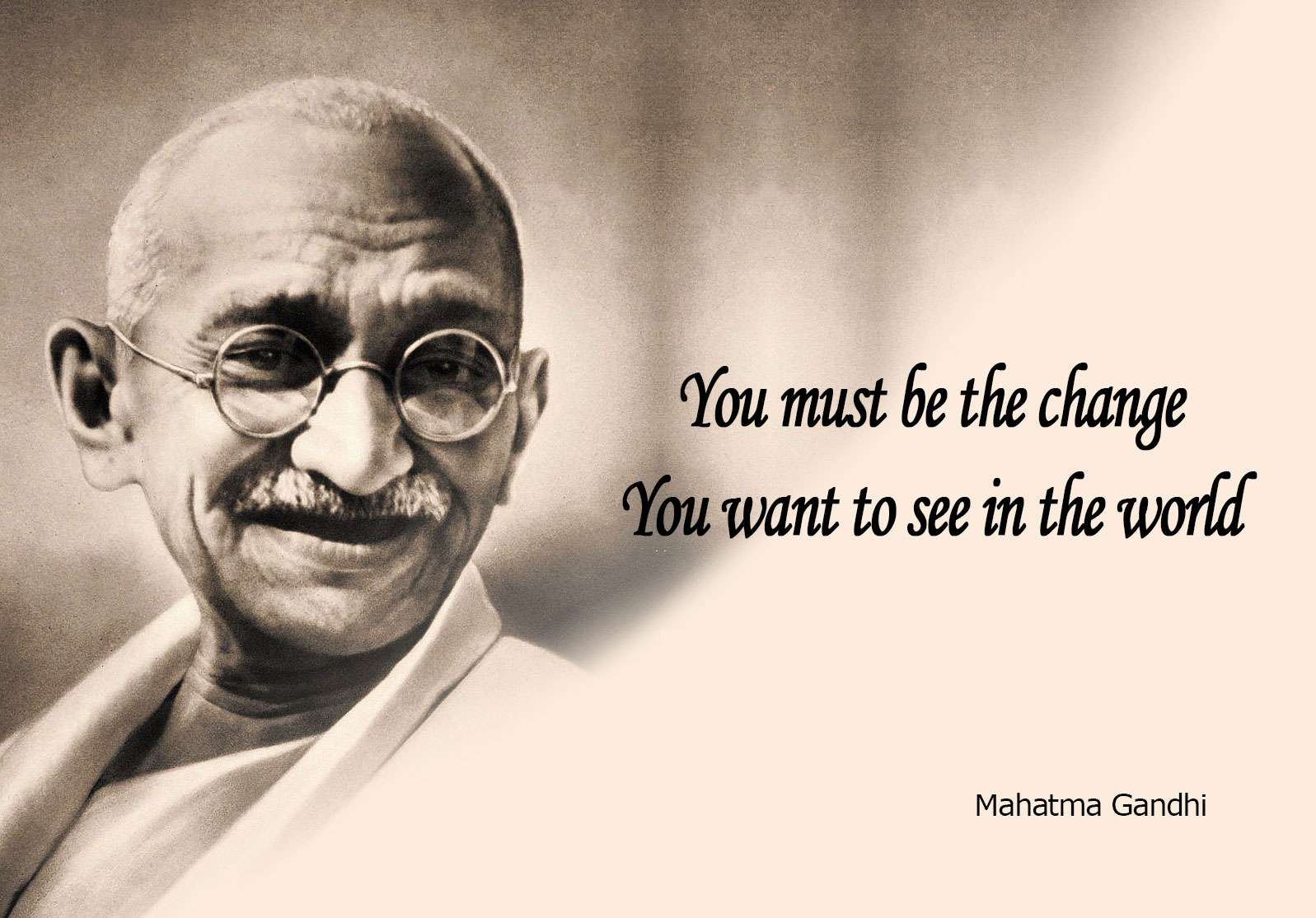 Reflections on Gandhi quote post