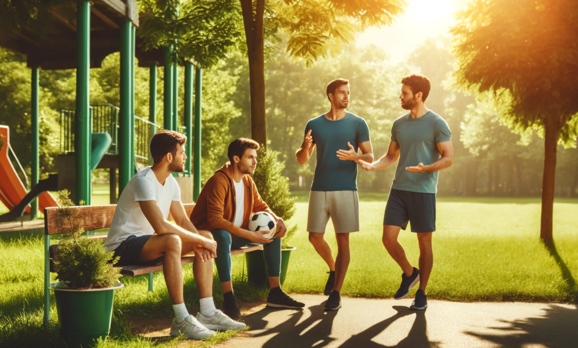 Improving men's wellbeing through physical, social, and intellectual activities